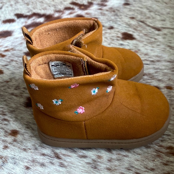 Carters 12-18months Brown Suede Boots - Picture 1 of 4
